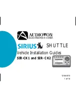 Audiovox SIR- CK2 Installation Manual предпросмотр