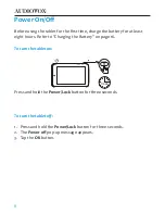 Предварительный просмотр 8 страницы Audiovox T852SBK Quick Start Manual