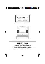 Audiovox VBP3900 Owner'S Manual preview