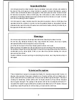 Preview for 2 page of Audiovox VDS102T Operation Manual