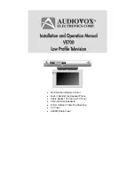 Audiovox VE 700 Installation And Operation Manual preview