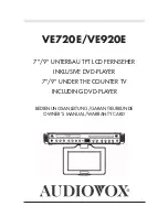 Audiovox VE720E Owner'S Manual preview