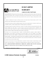 Preview for 33 page of Audiovox VE726 - 7" LCD TV Owners And Installation Manual