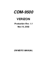 Audiovox Verizon CDM-9500 Owner'S Manual preview