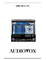 Предварительный просмотр 1 страницы Audiovox VME 9512 TS - User Manual