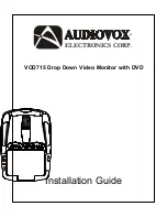 Audiovox VOD715 - DVD Player With LCD Monitor Installation Manual preview