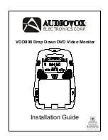 Preview for 1 page of Audiovox VOD806 - LCD Monitor And TV Tuner Installation Manual