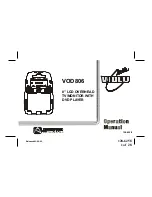 Preview for 1 page of Audiovox VOD806 - LCD Monitor And TV Tuner Operation Manual