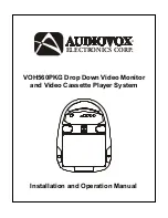 Audiovox VOH560PKG Installation And Operation Manual preview