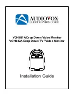 Audiovox VOH681A Installation Manual preview