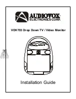 Preview for 1 page of Audiovox VOH703 Installation Manual