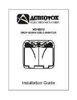 Audiovox VOH8512 Installation Manual preview