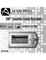 Предварительный просмотр 1 страницы Audiovox XMC-10A - XM Satellite Radio Receiver User Manual