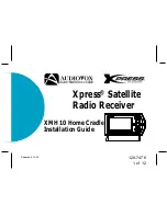 Preview for 1 page of Audiovox Xpress XMH10 Installation Manual