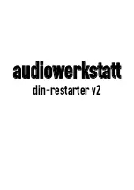 Предварительный просмотр 1 страницы audiowerkstatt din-restarter v2 Quick Manual