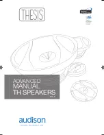 Audison ADVANCED TH SPEAKERS Manual preview