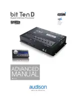 Предварительный просмотр 1 страницы Audison bit Ten D Advanced Manual