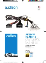 Предварительный просмотр 1 страницы Audison FORZA AFBMW ReAMP 3 Owner'S Manual