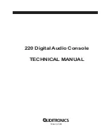 Auditronics 220 Digital Audio Console Technical Manual предпросмотр