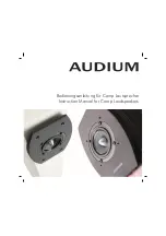 Preview for 1 page of audium Comp Instruction Manual