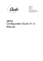 Preview for 1 page of Audix alpha Manual