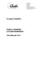 Audix Compact User Manual preview