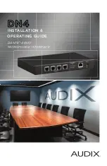 Audix DANTE-AES67 Installation & Operating Manual preview