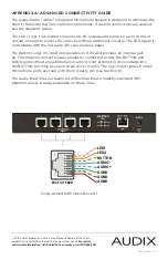 Preview for 8 page of Audix DANTE-AES67 Installation & Operating Manual