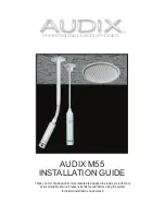 Audix M55 Installation Manual предпросмотр