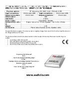 Предварительный просмотр 7 страницы Audizio 102.330 Quick Start Manual