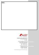 Предварительный просмотр 60 страницы auer 751600 Installation And User Manual