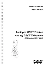 Preview for 1 page of Auerswald COMFORTEL DECT 650C User Manual