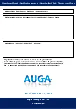 Preview for 20 page of Auga VarioLed 3 x 3W Operation Instructions Manual