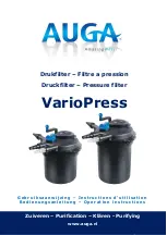 Auga VarioPress 14000 Operation Instructions Manual preview