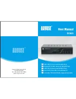 August international DVB425 User Manual preview