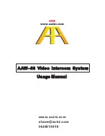 Предварительный просмотр 1 страницы Auini AAW-68 Usage Manual