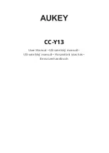 Preview for 1 page of Aukey CC-Y13 User Manual