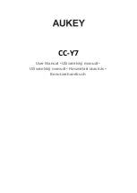 Предварительный просмотр 1 страницы Aukey CC-Y7 User Manual