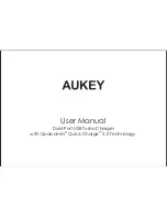 Preview for 1 page of Aukey PA-T16 User Manual