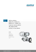 AUMA ACVExC 01.2 Series Operation Instructions Manual preview