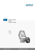 Предварительный просмотр 1 страницы AUMA PROFOX PF-100 Operation Instructions Manual