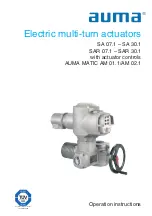 Предварительный просмотр 1 страницы AUMA SA 07.1 - SA 30.1 Operation Instructions Manual