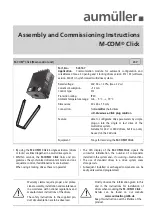 Aumuller M-COM Click Assembly And Commissioning Instructions предпросмотр