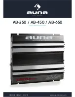 auna multimedia AB-250 User Manual preview