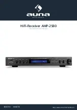 auna multimedia AMP-2520-S Manual preview