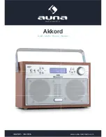 Предварительный просмотр 1 страницы auna Akkord 10029895 Instructions Manual