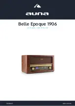 Предварительный просмотр 1 страницы auna Belle Epoque 1906 Manual