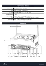 Preview for 3 page of auna Belle Epoque 1907 Manual