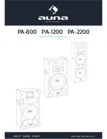 Предварительный просмотр 1 страницы auna PA-2200 Instructions Manual