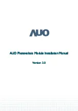 AUO PM060 series Installation Manual preview